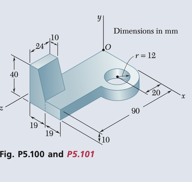 Locate x , y and z coordinate of the center of