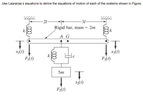 Use Lagrange s equations to derive the equations