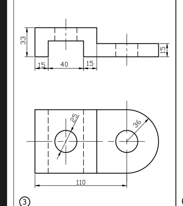 ( 3 ) Oblique drawing