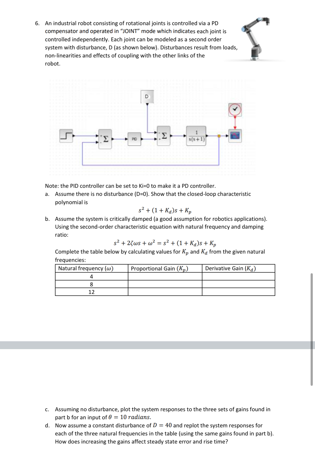 An industrial robot consisting of rotational
