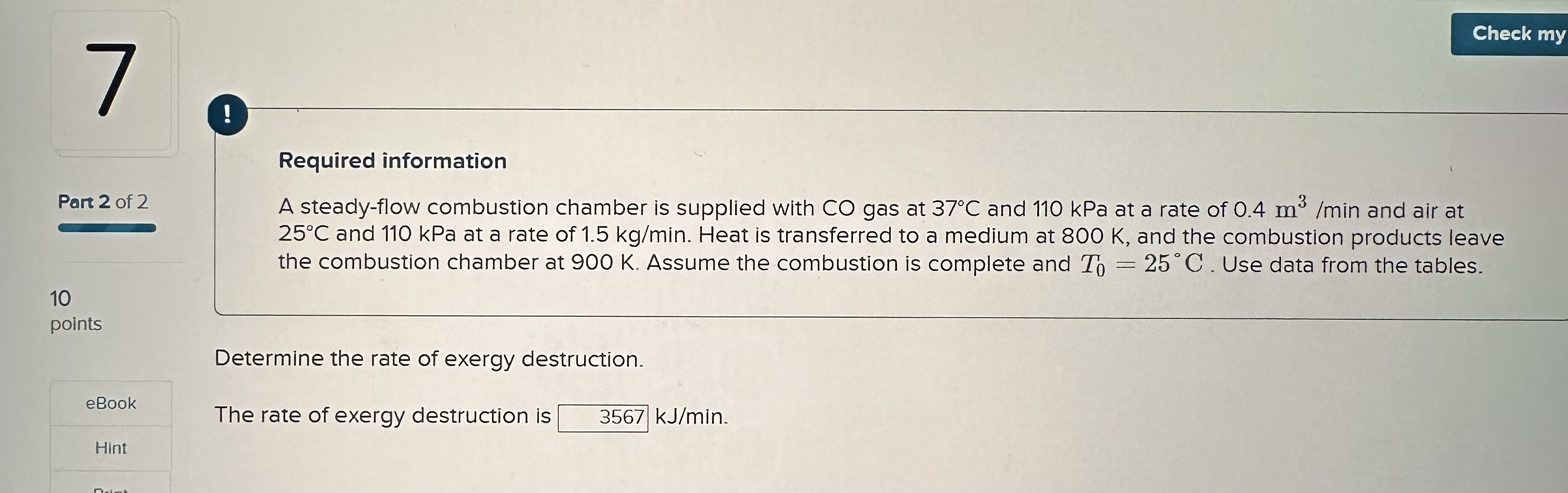 ! Part 2 of 2 1 0 points Determine the rate of