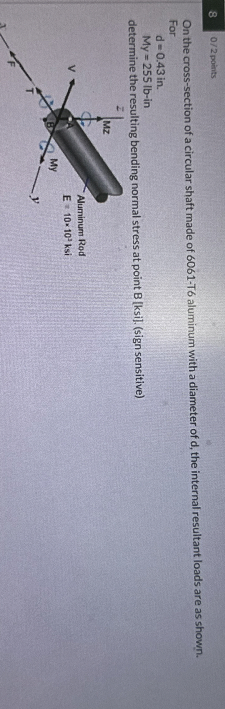 On the cross - section of a circular shaft made