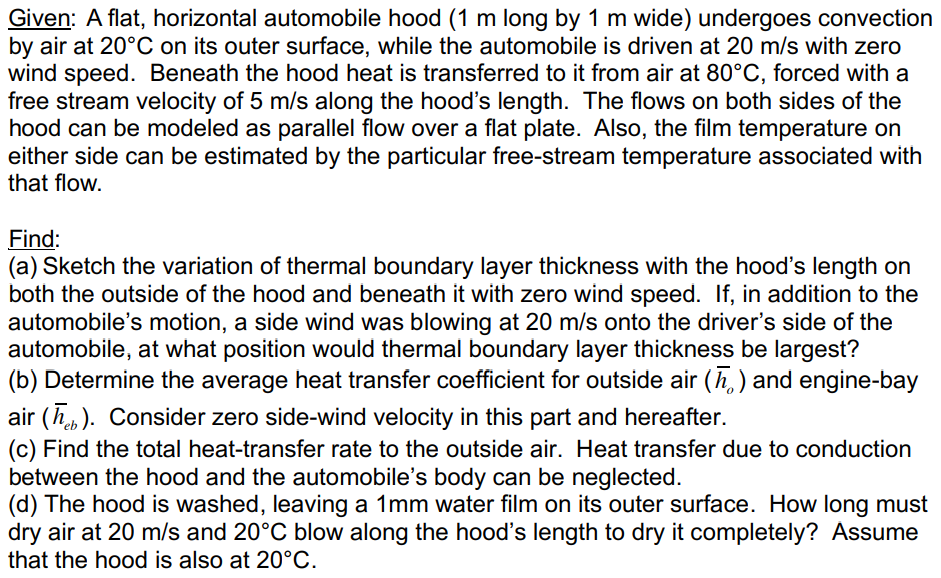 \ ( \ underline { \ text { Given: } } \ ) A flat,