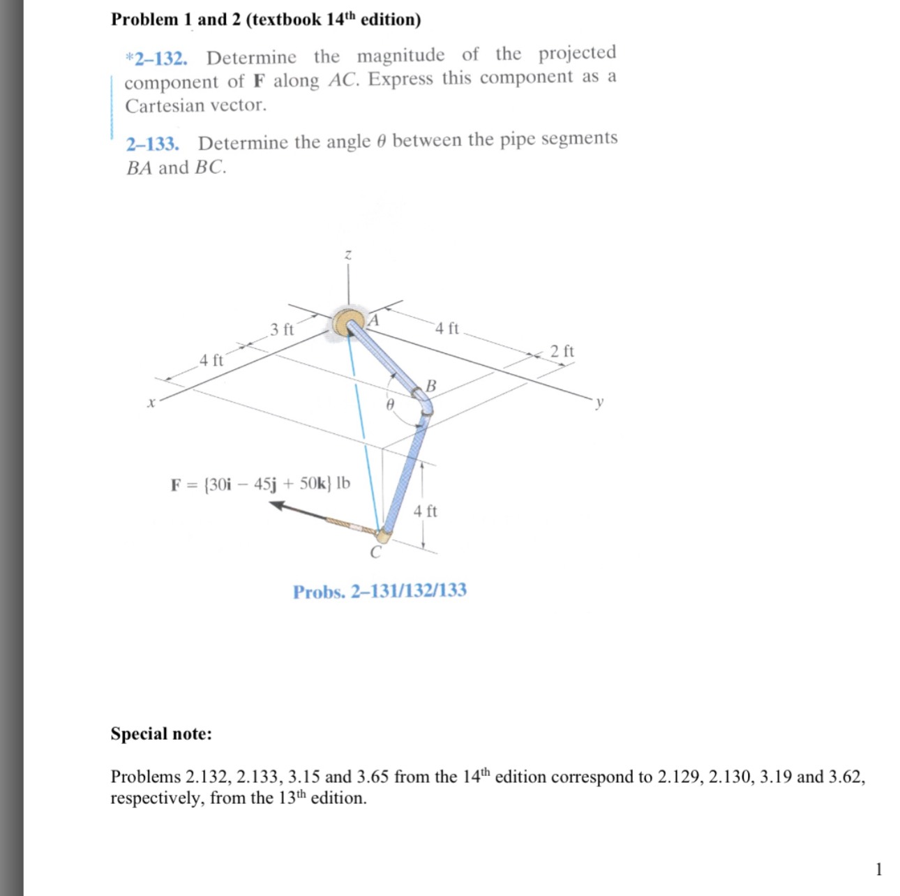 Problem 1 and 2 ( textbook 1 4 t h edition ) * 2