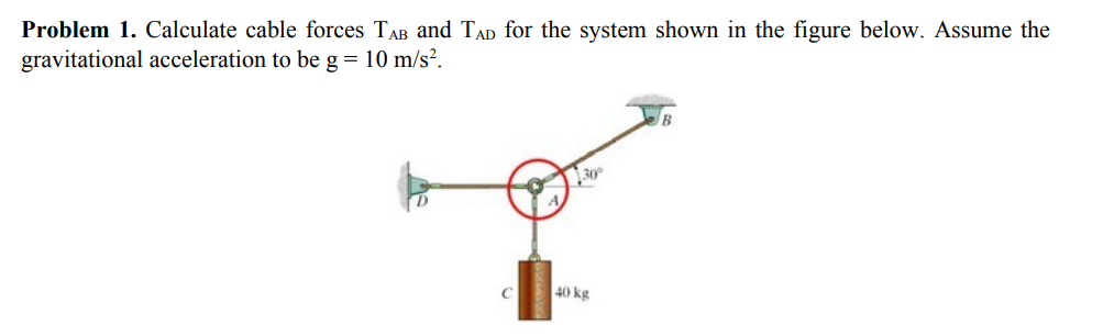 Please draw the free body diagram and write out