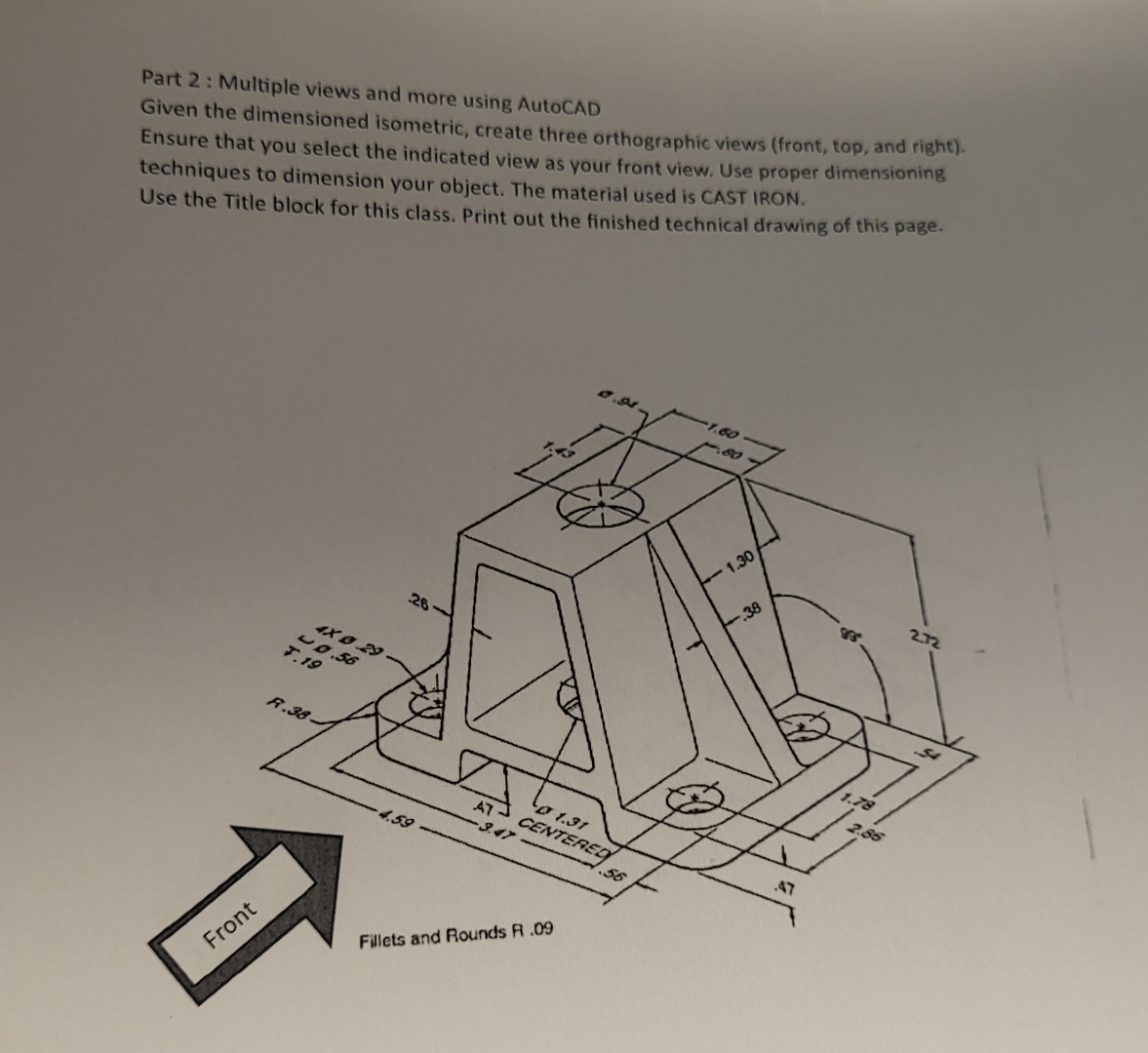 Part 2 : Multiple views and more using AutoCAD