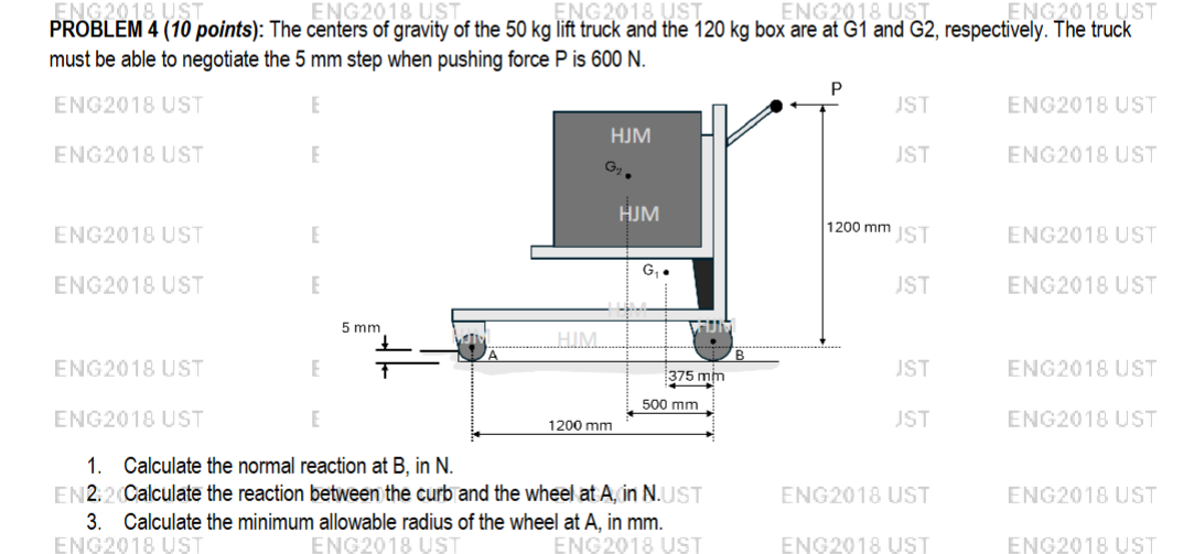 PROBLEM 4 ( 1 0 points ) : The centers of gravity