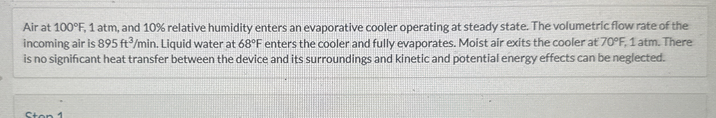 Air at 1 0 0 F , 1 atm, and 1 0 % relative