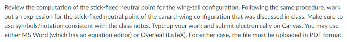 Review the computation of the stick - fixed