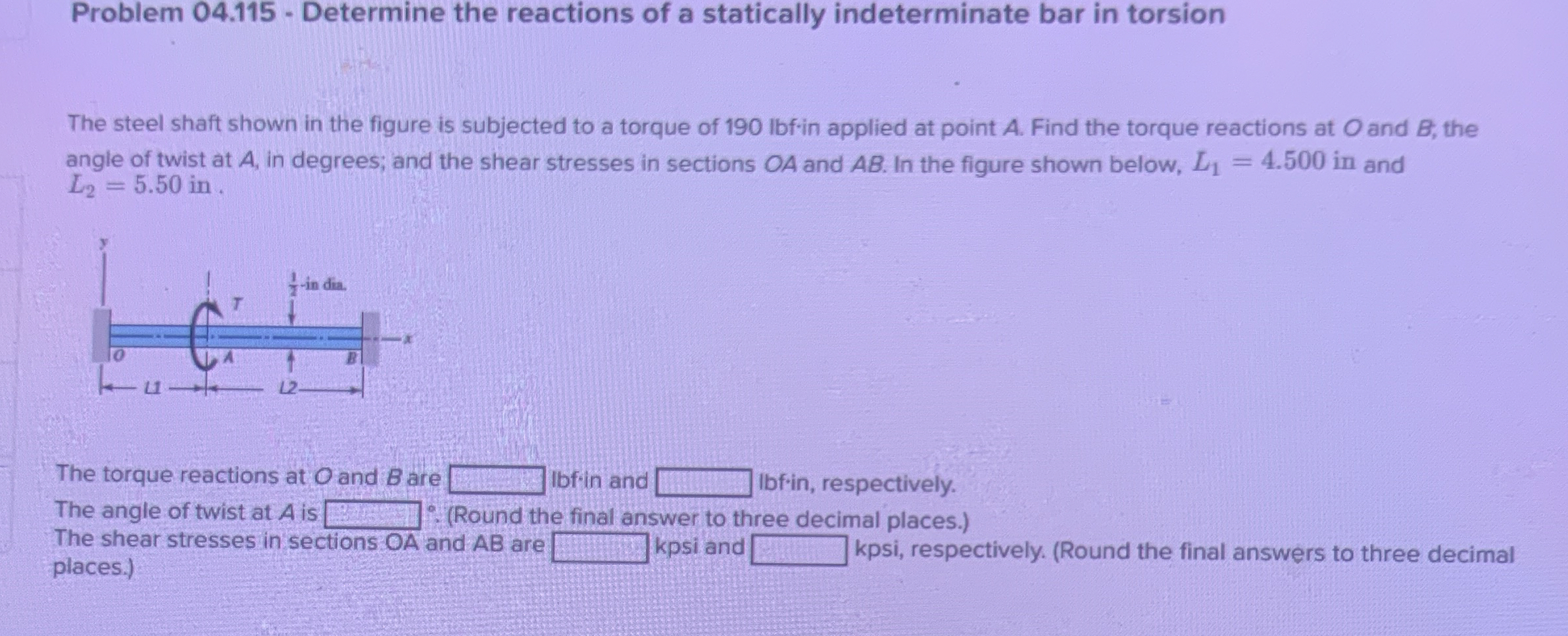 Problem 0 4 . 1 1 5 - Determine the reactions of