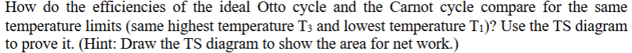How do the efficiencies of the ideal Otto cycle