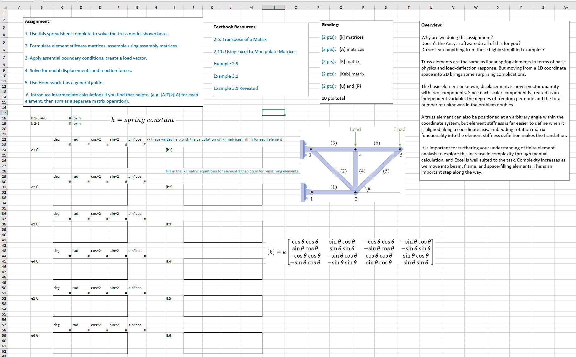 Module 3 - Homework 3 : Truss Analysis Assignment