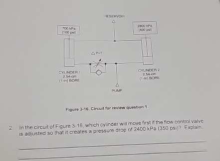Figure 3 - 1 6 . Circuit for review question 1 .