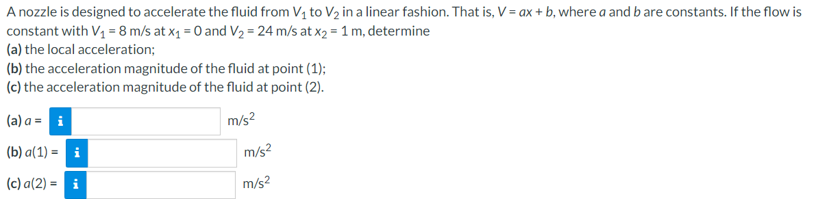 A nozzle is designed to accelerate the fluid from