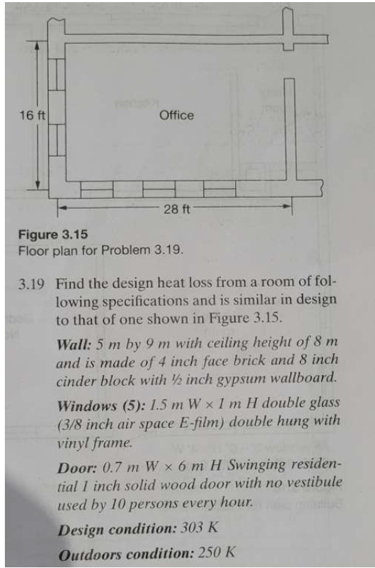 Figure 3 . 1 5 Floor plan for Problem 3 . 1 9 . 3
