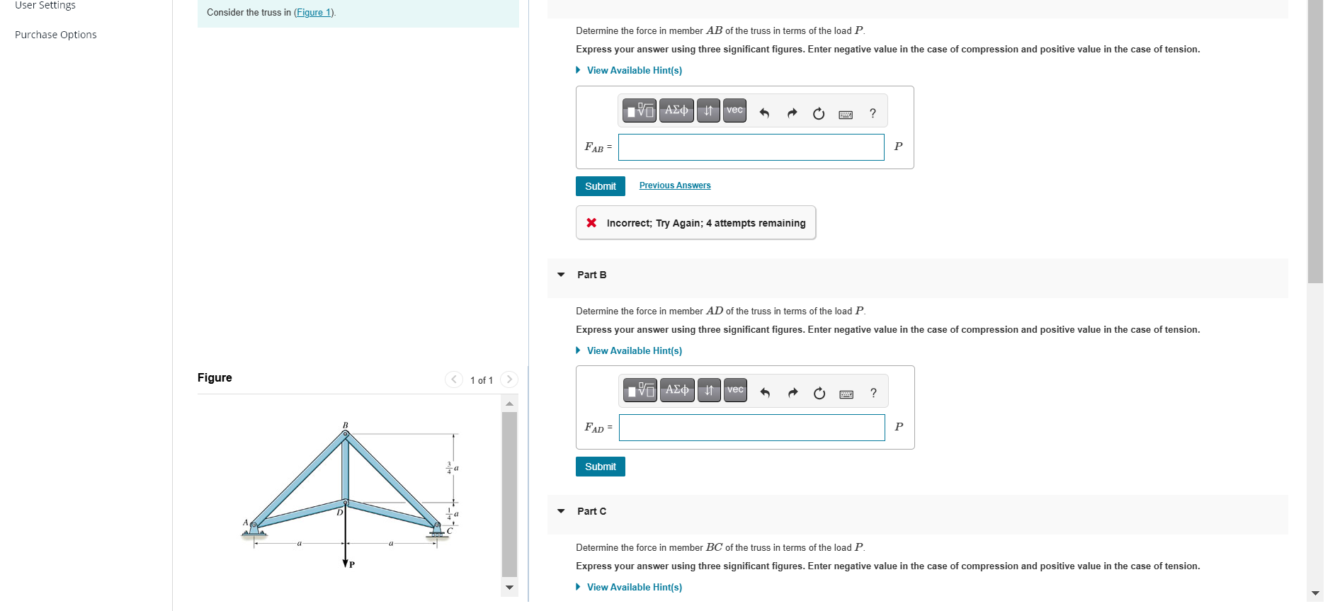 Purchase Options Consider the truss in ( Figure 1