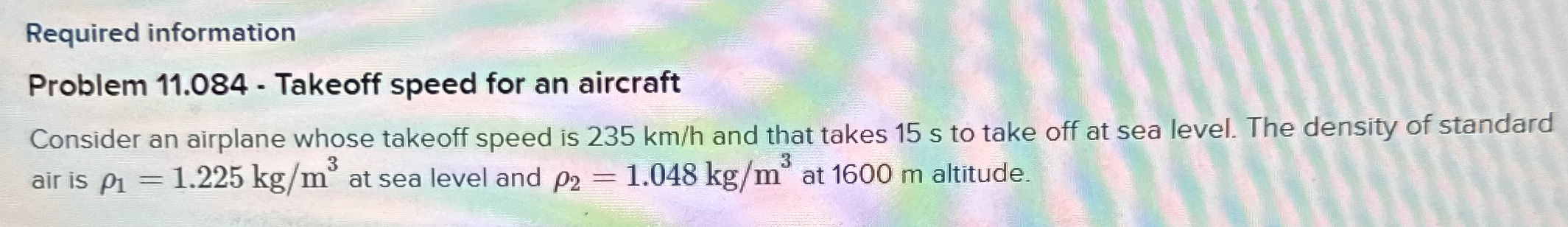 Required information Problem 1 1 . 0 8 4 -