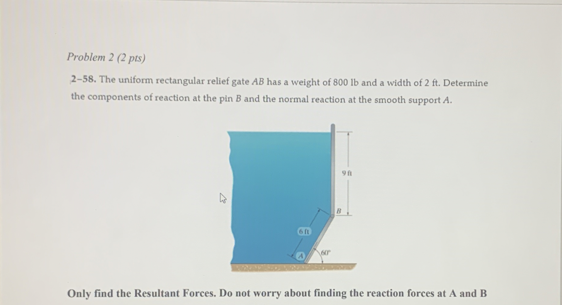 Problem 2 ( 2 pts ) 2 - 5 8 . The uniform