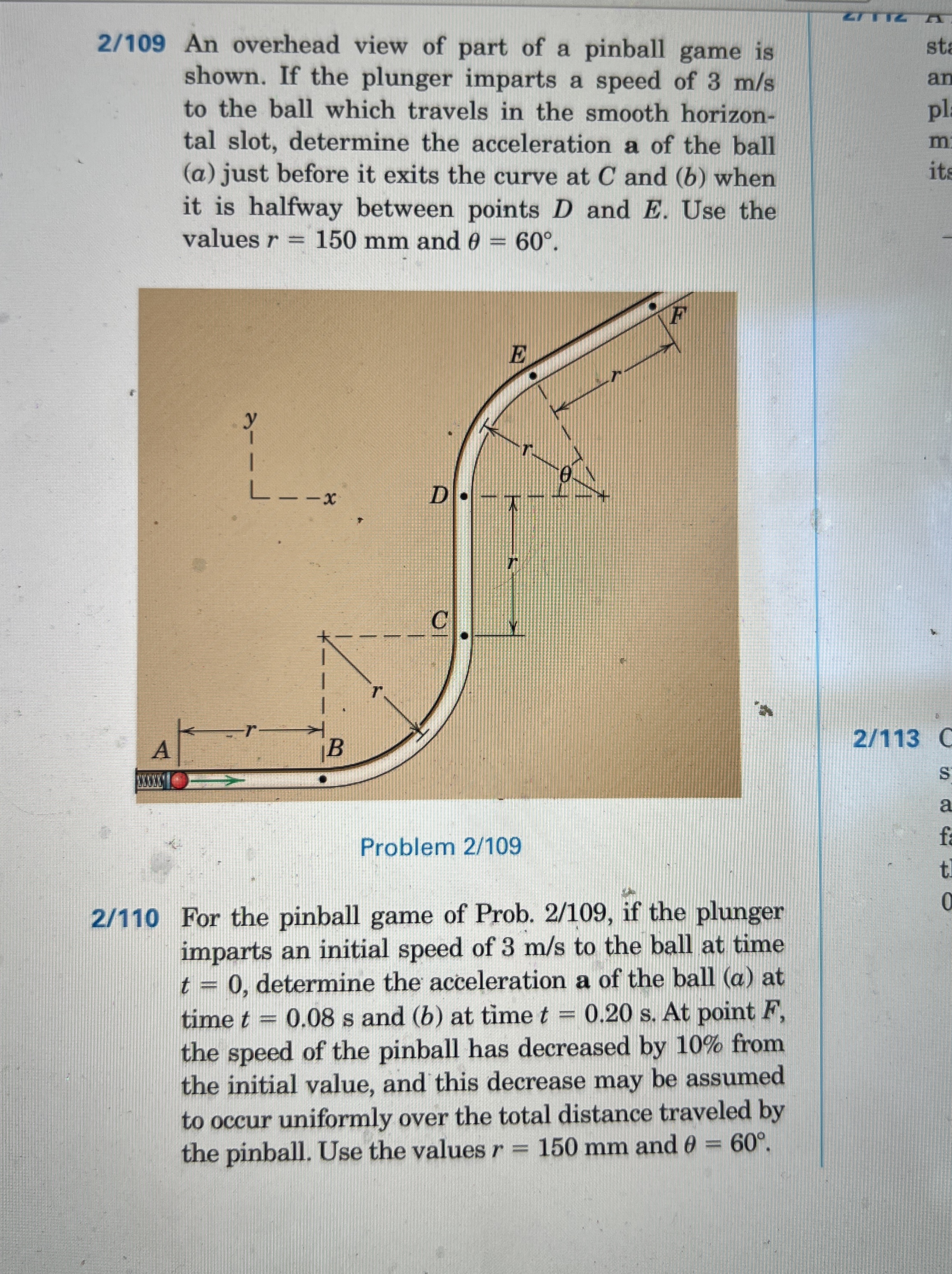 2 / 1 0 9 An overhead view of part of a pinball