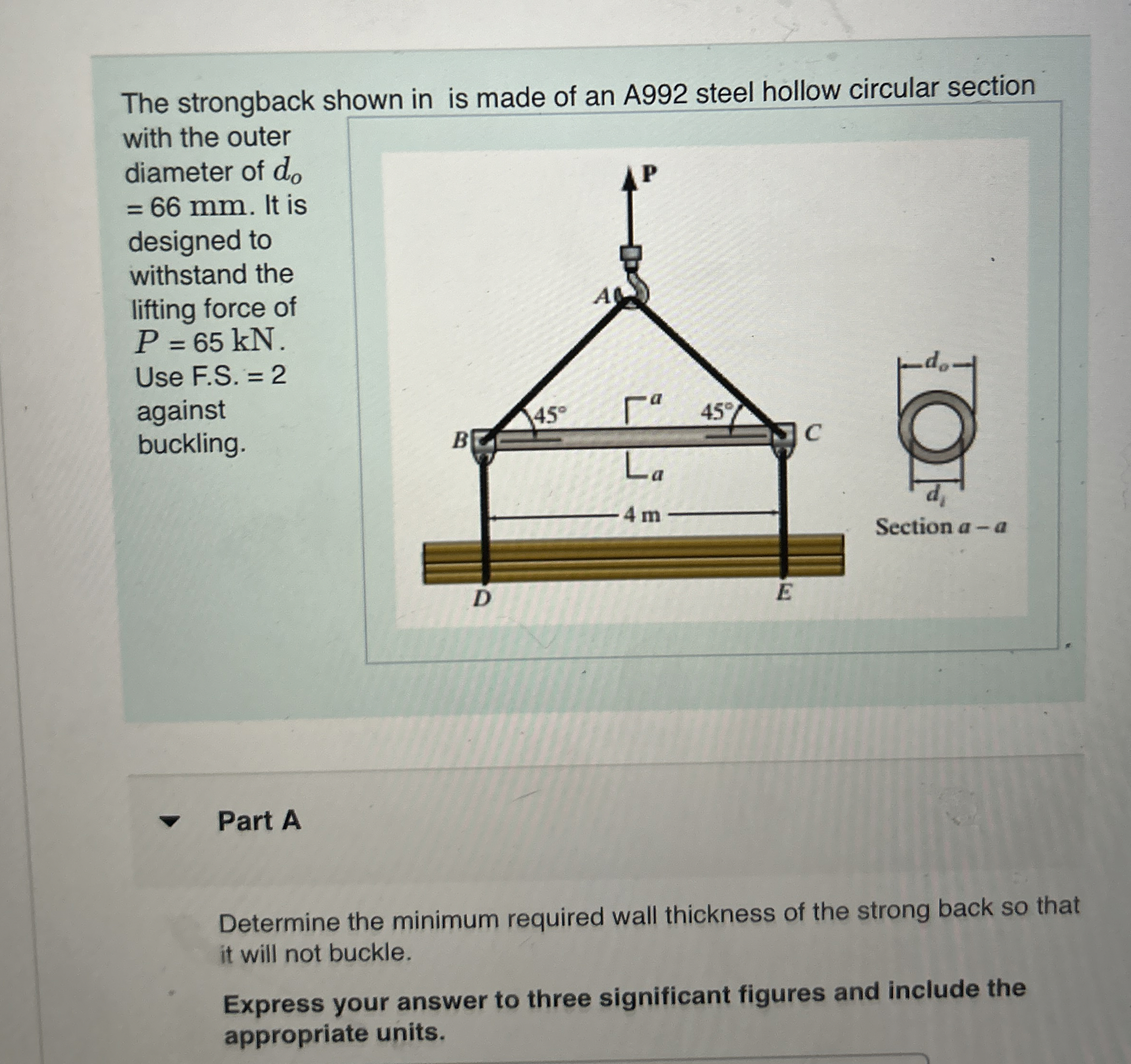 The strongback shown in is made of an A 9 9 2