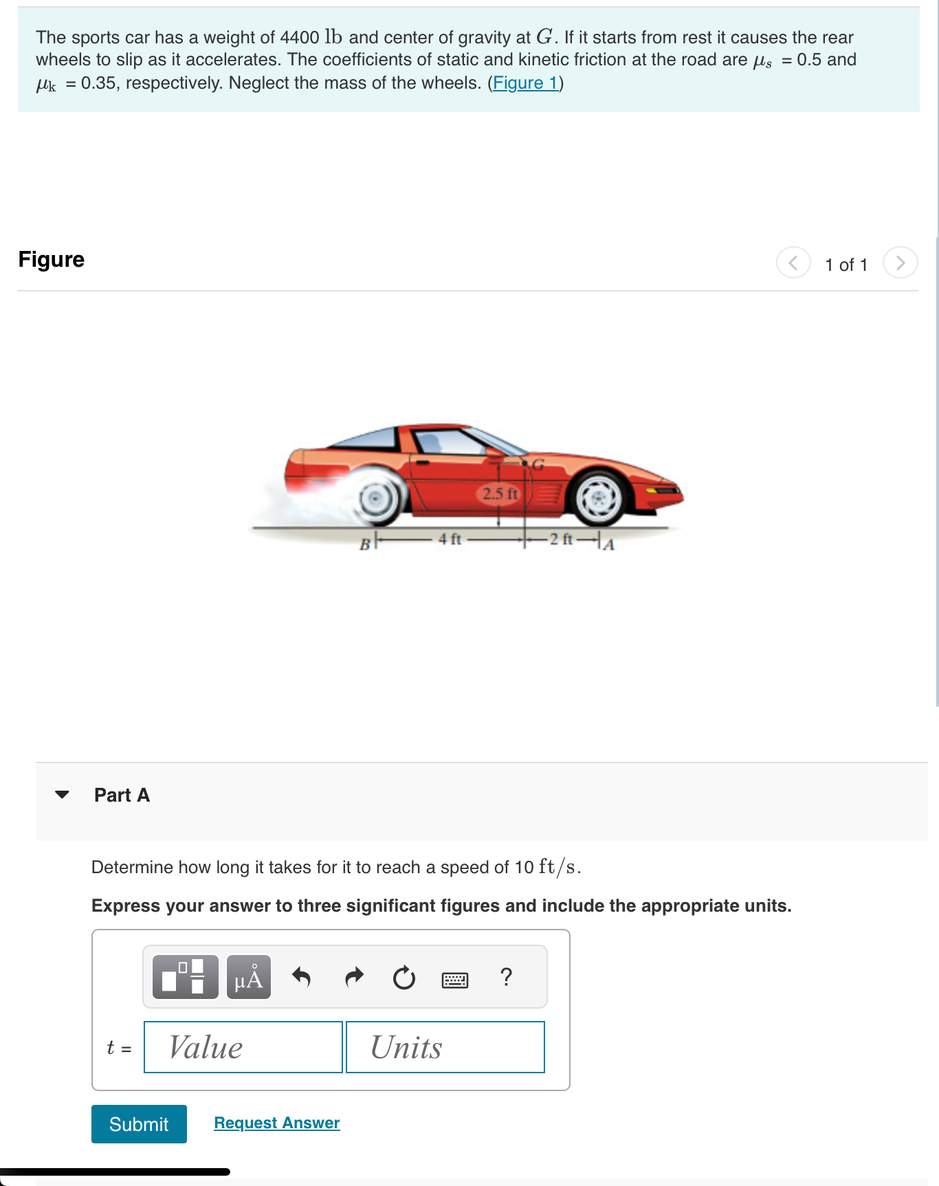 The sports car has a weight of 4 4 0 0 lb and