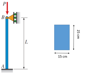 The cold - rolled steel column in the figure has