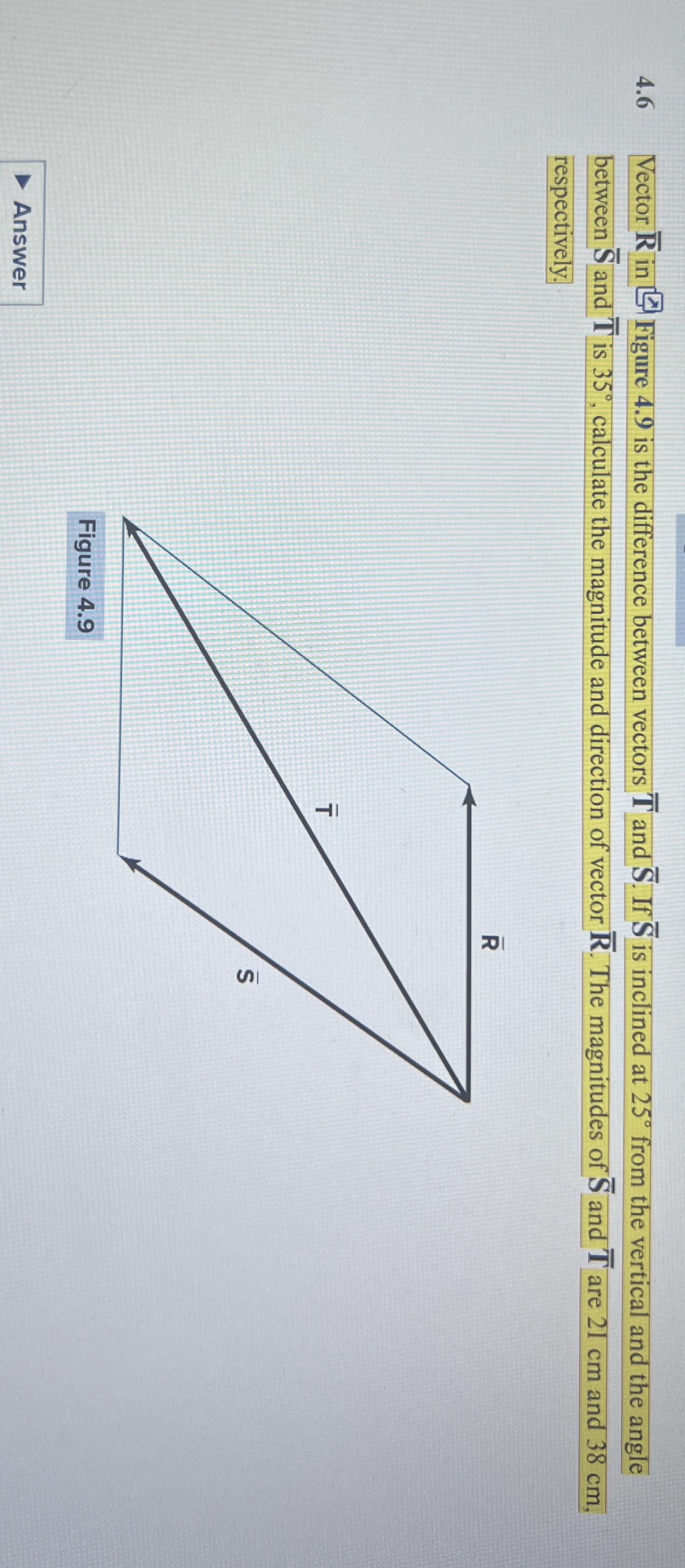 4 . 6 Vector ? b a r ( R ) in Figure 4 . 9 is the