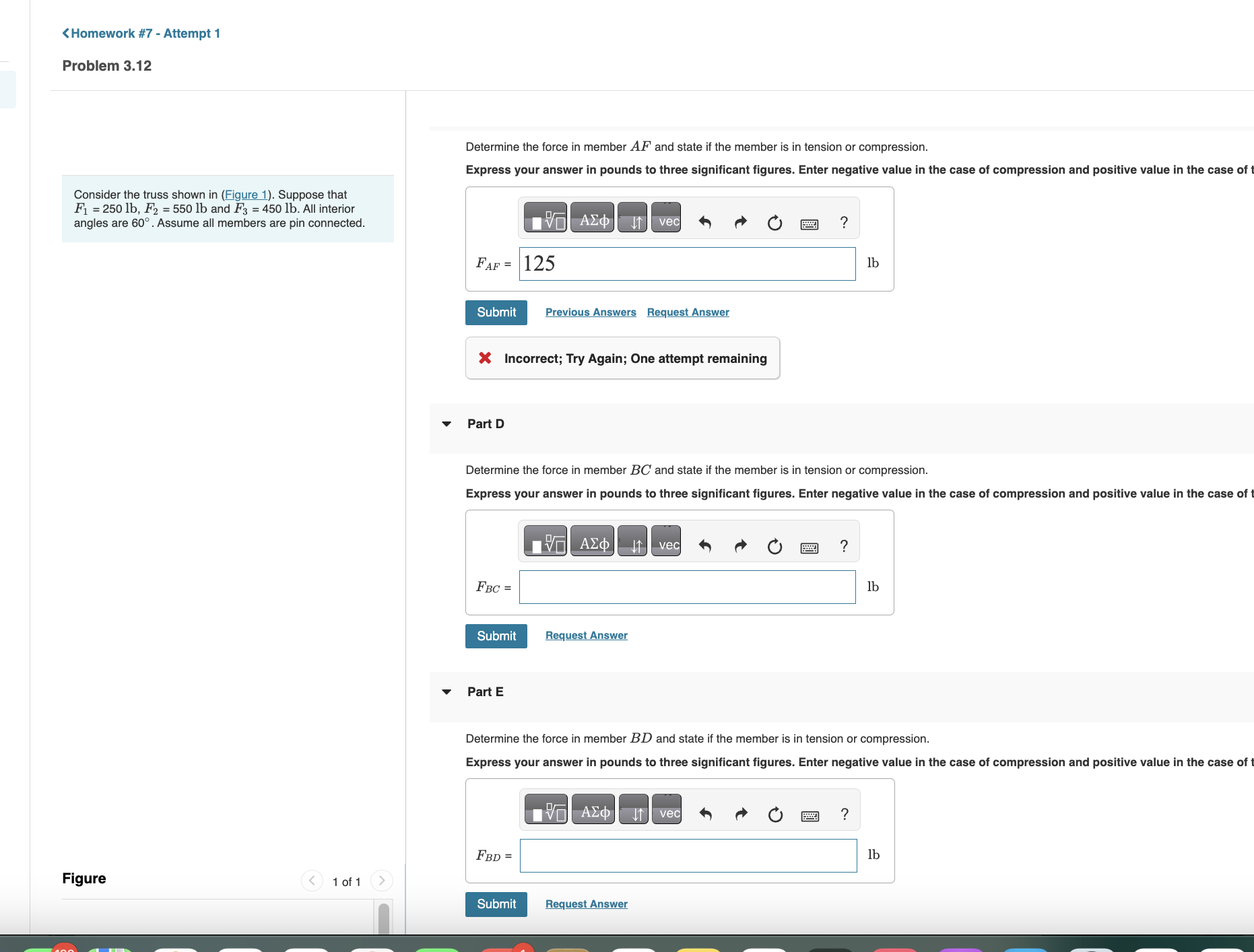 please help answer all parts Problem 3 . 1 2