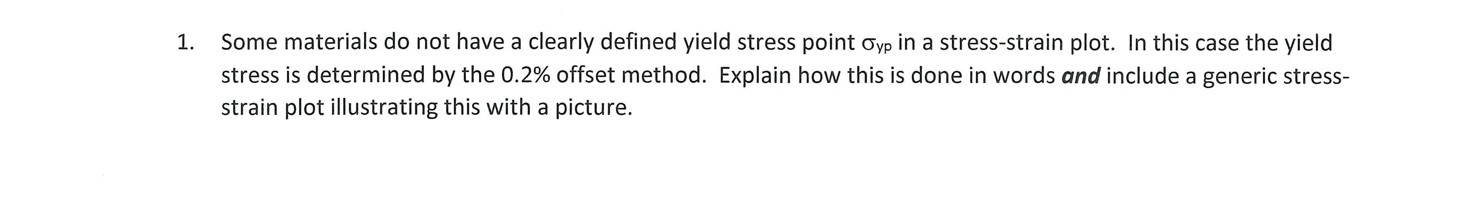 Some materials do not have a clearly defined