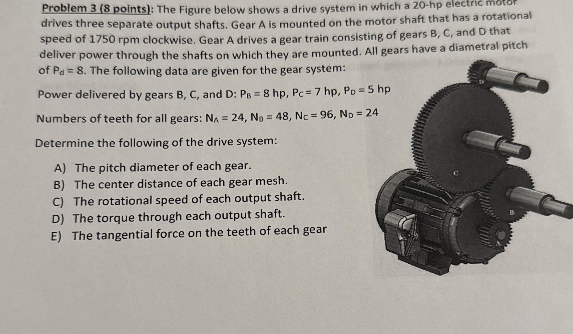 Problem 3 ( 8 points ) : The Figure below shows a
