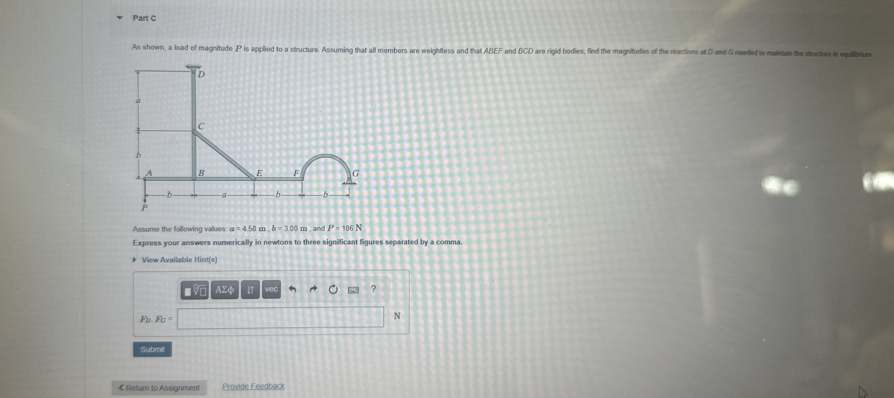 applied force. What is the value of the angle ?