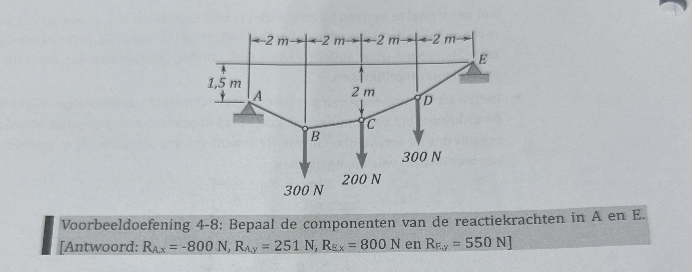 Voorbeeldoefening 4 - 8 : Bepaal de componenten