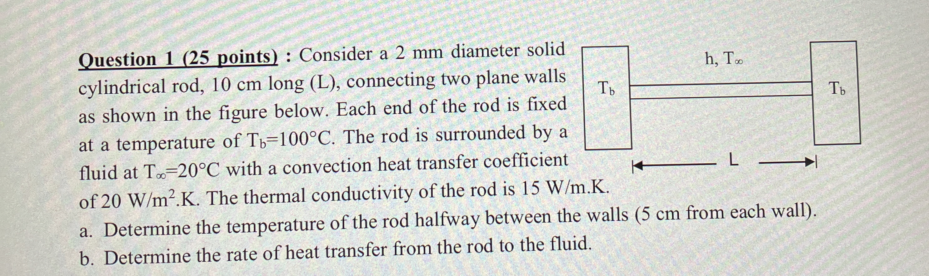 Question 1 ( 2 5 points ) : Consider a 2 mm
