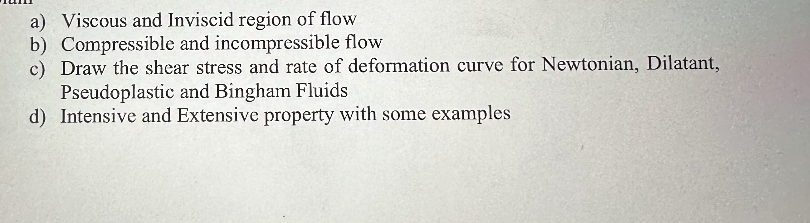 a ) Viscous and Inviscid region of flow b )