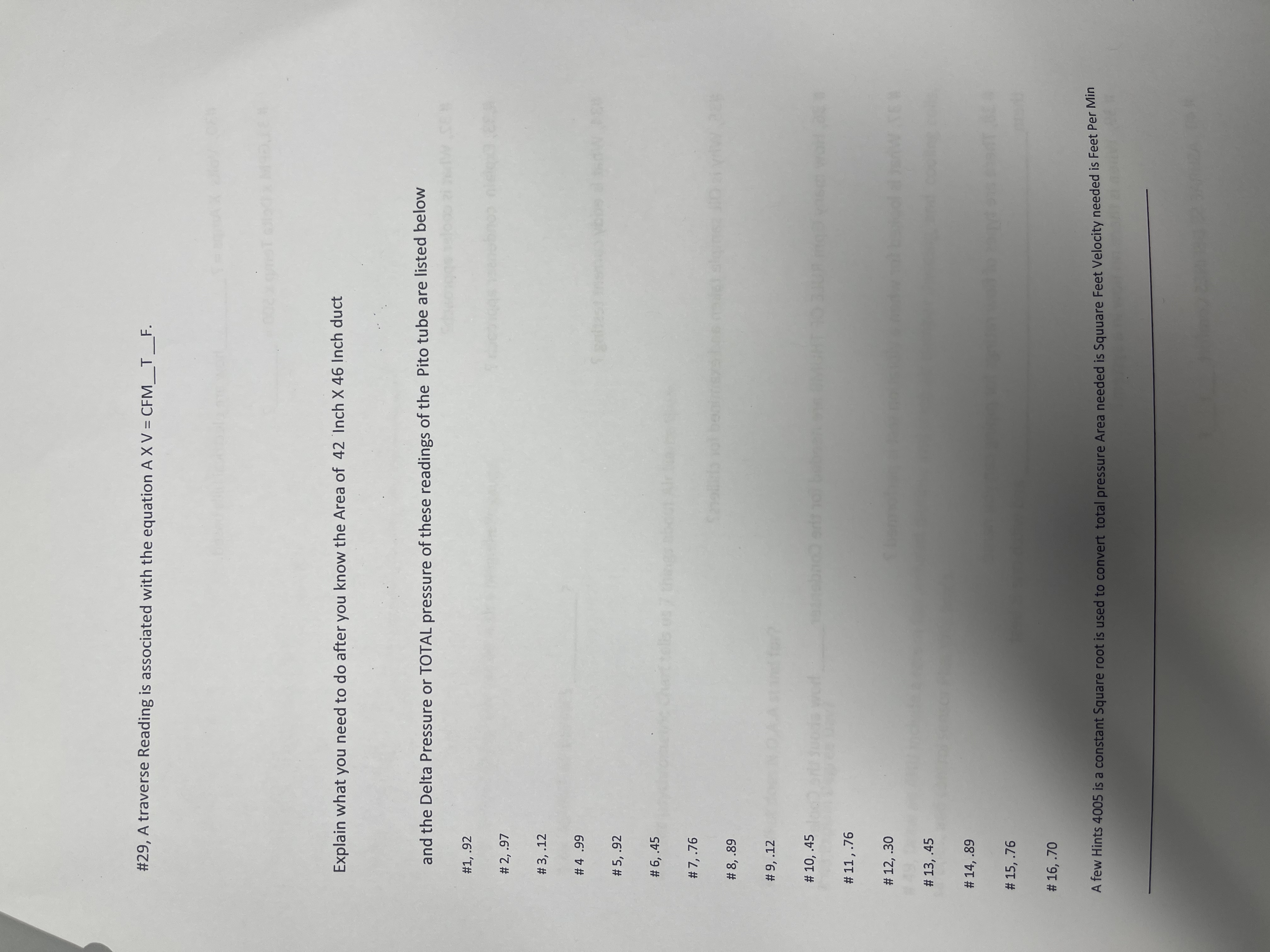 # 2 9 , A traverse Reading is associated with the