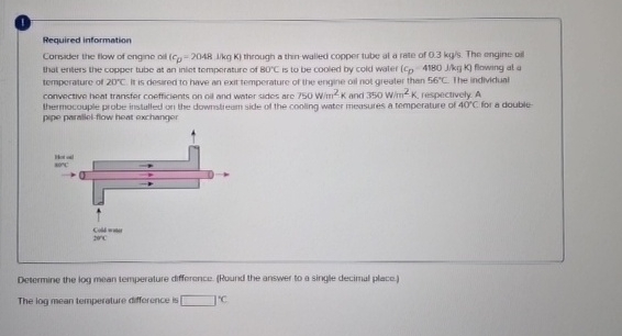Required information Corrsider the flow of engine