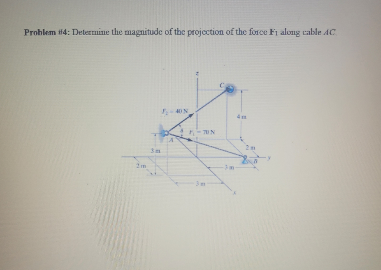 Problem # 4 : Determine the magnitude of the