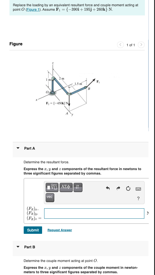 Replace the loading by an equivalent resultant
