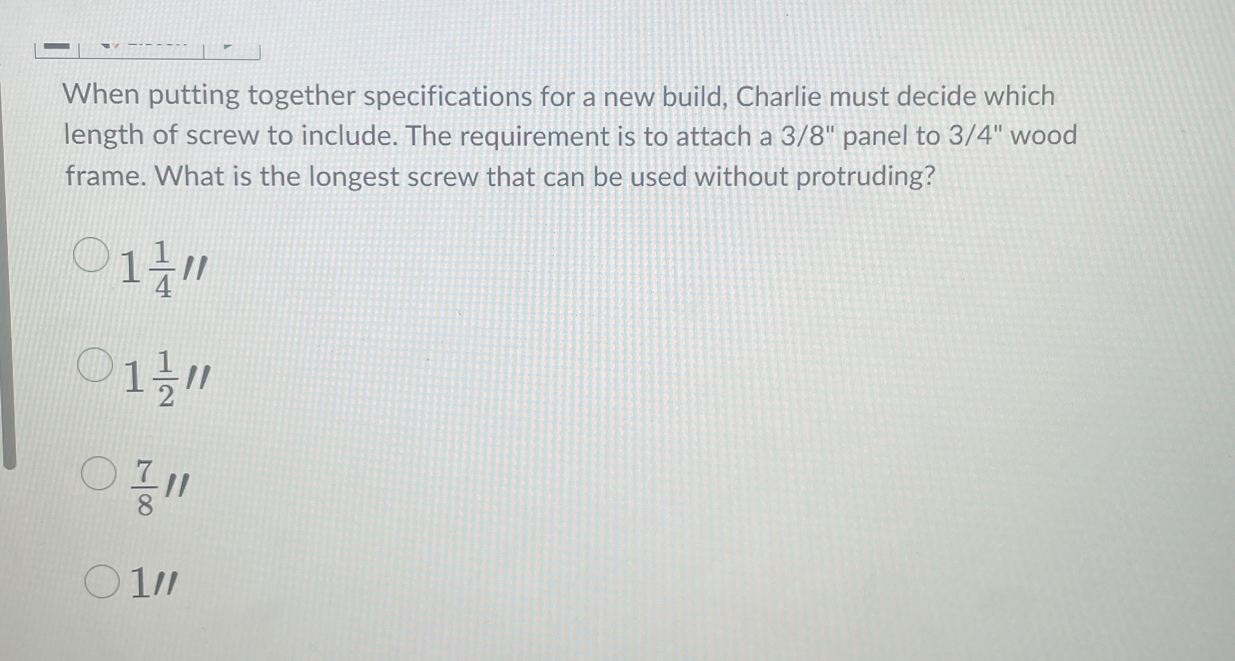 When putting together specifications for a new