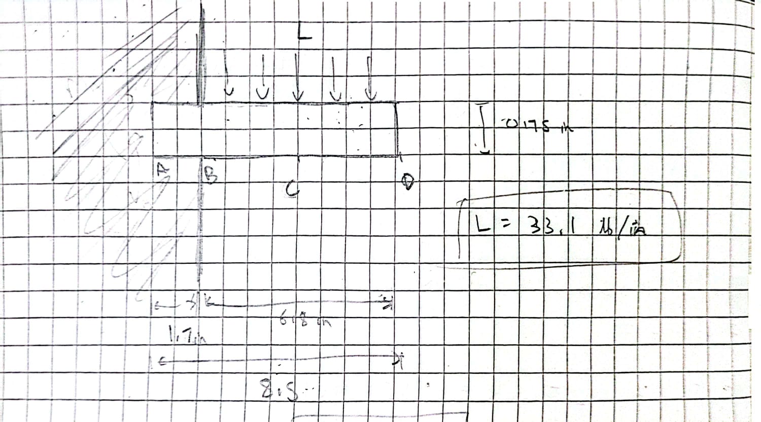 A nose plate is in the frame. The dimensions of