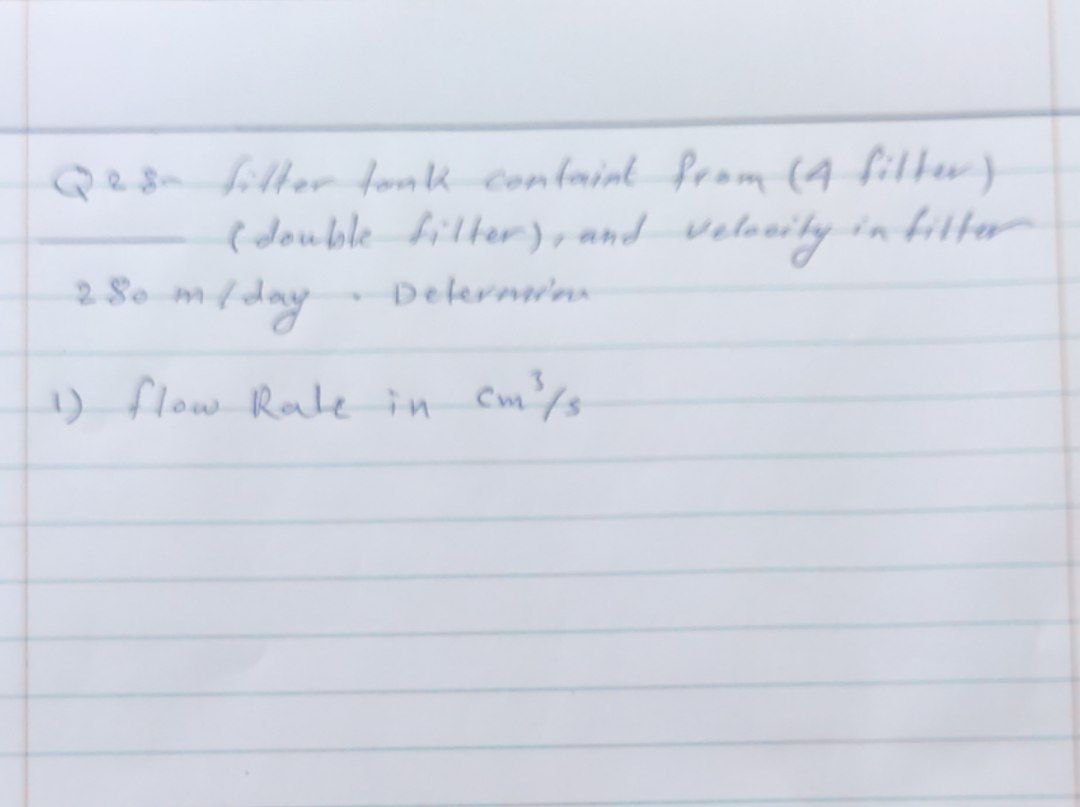 Q 2 8 - filter tank containt from ( 4 filter ) (