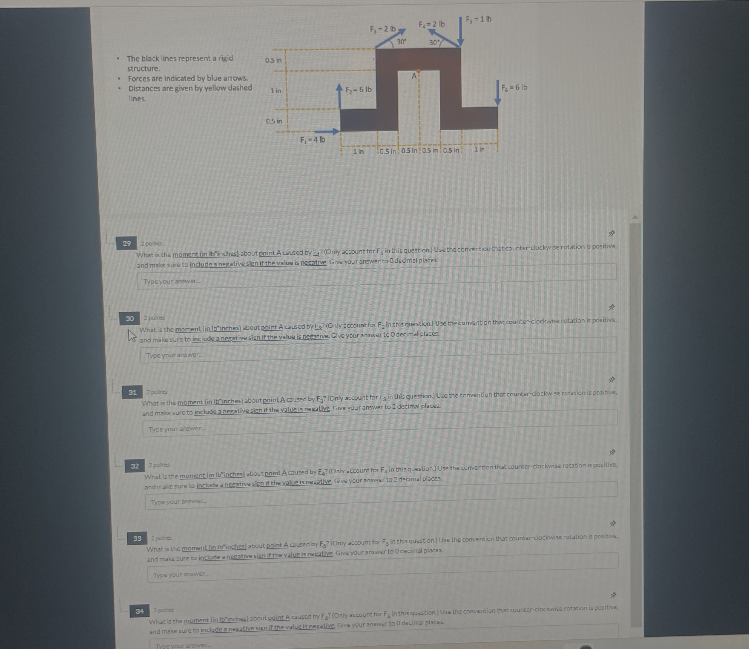 The black lines represent a rigid structure.