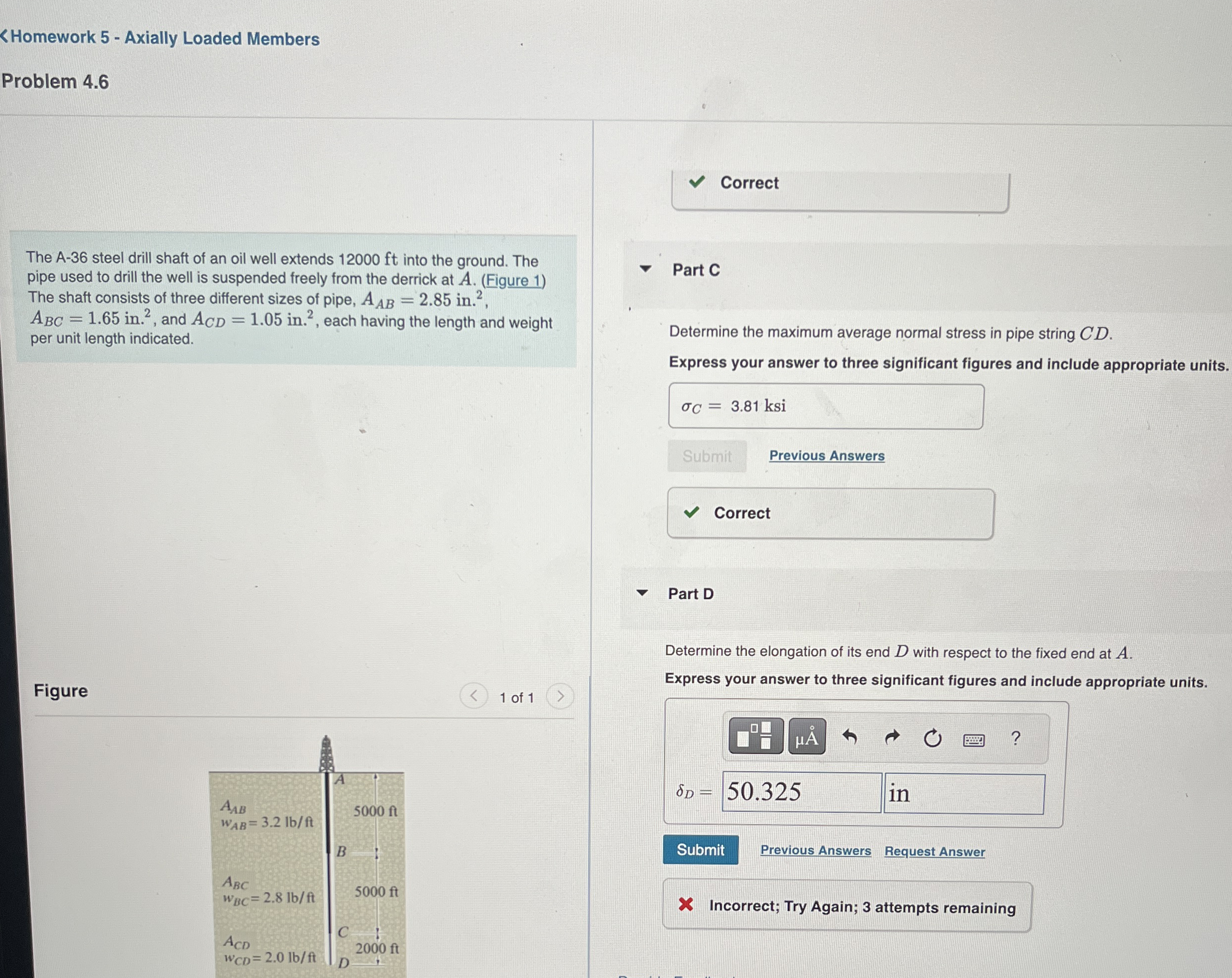 A A B = 2 . 8 5 i n 2 A B C = 1 . 6 5 2 A C D = 1