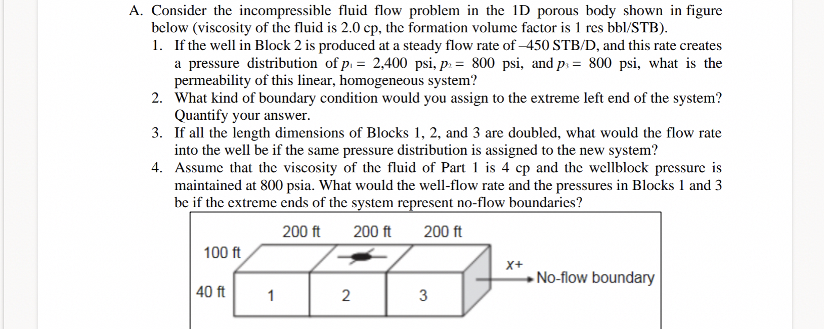 A . Consider the incompressible fluid flow