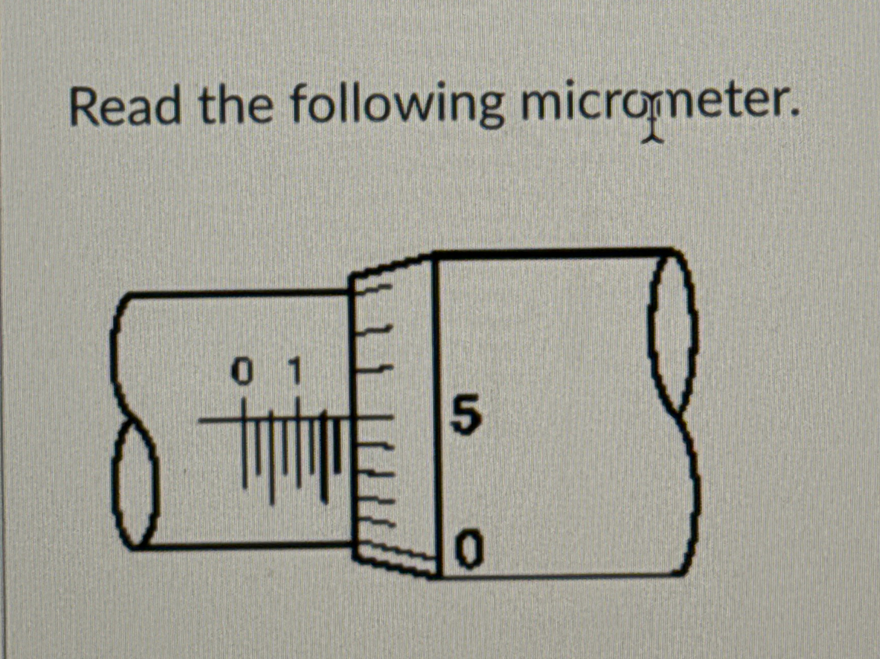 Read the following microrneter.
