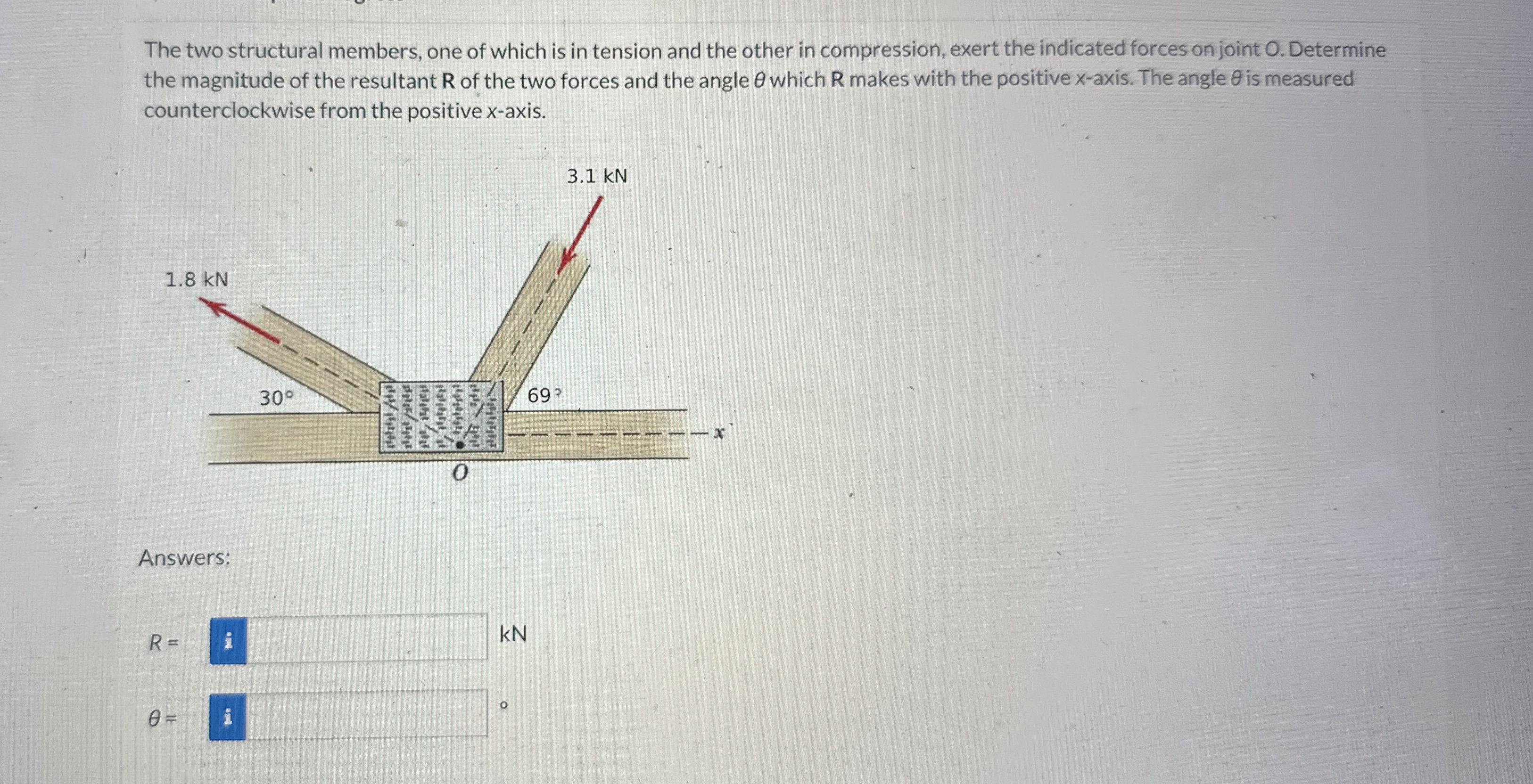 The two structural members, one of which is in