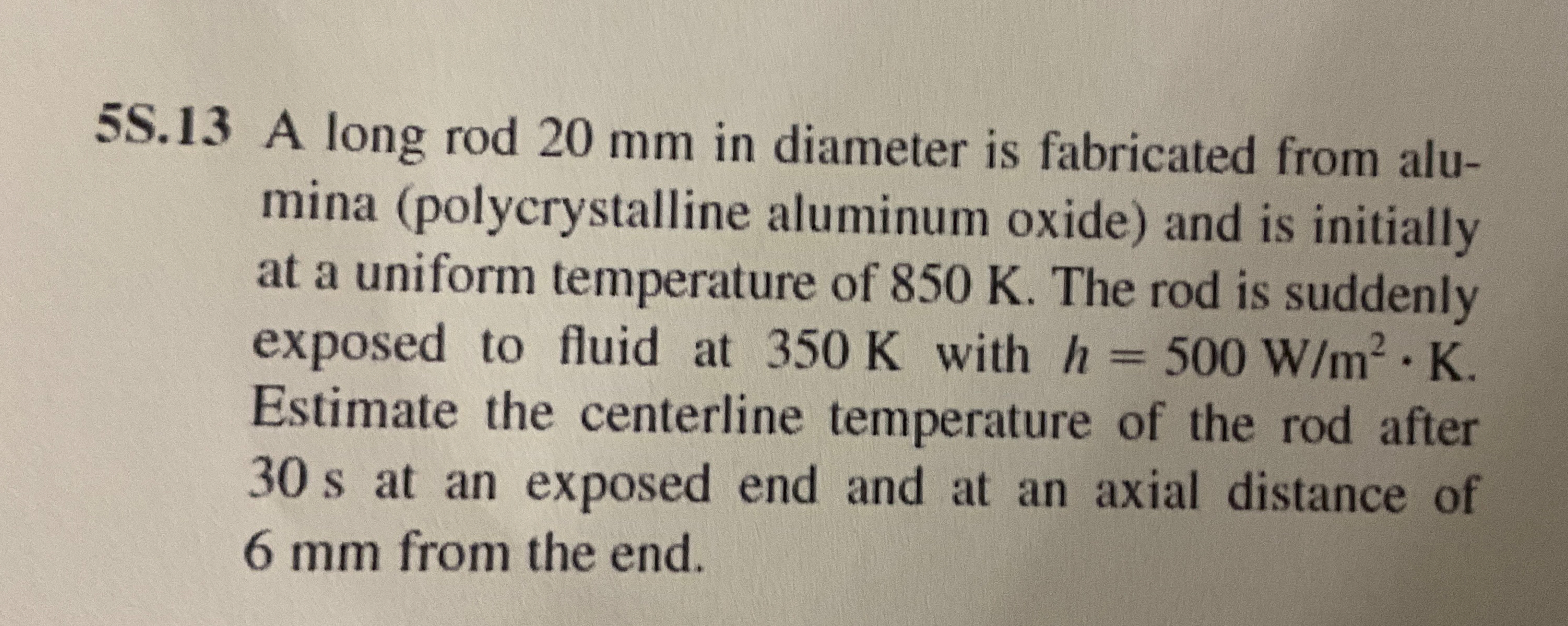 Problem 5 S . 1 3 Fundamentals of Heat Transfer