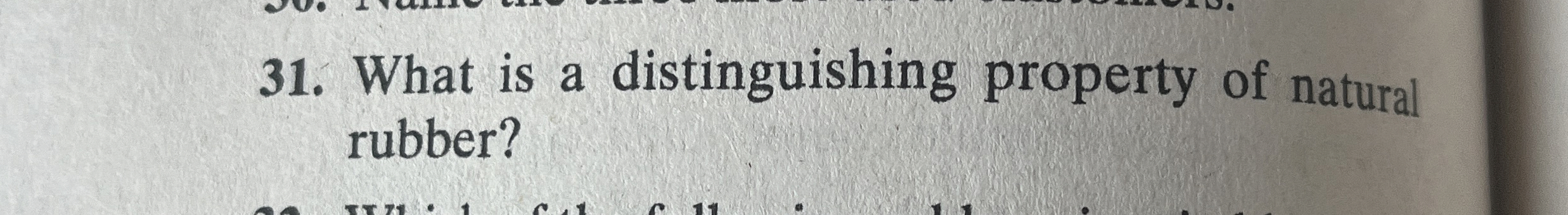 What is a distinguishing property of natural