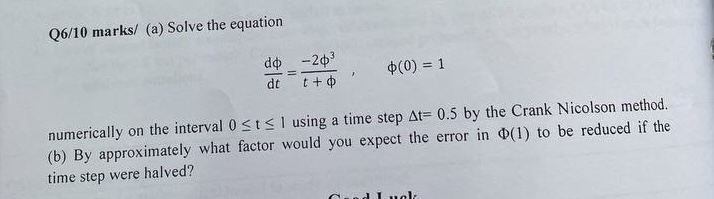 Solve the equation d d t = - 2 3 t + , ( 0 ) = 1