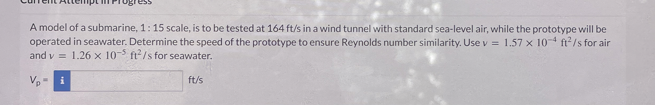 A model of a submarine, 1 : 1 5 scale, is to be